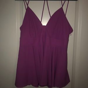 Express strappy open back tank